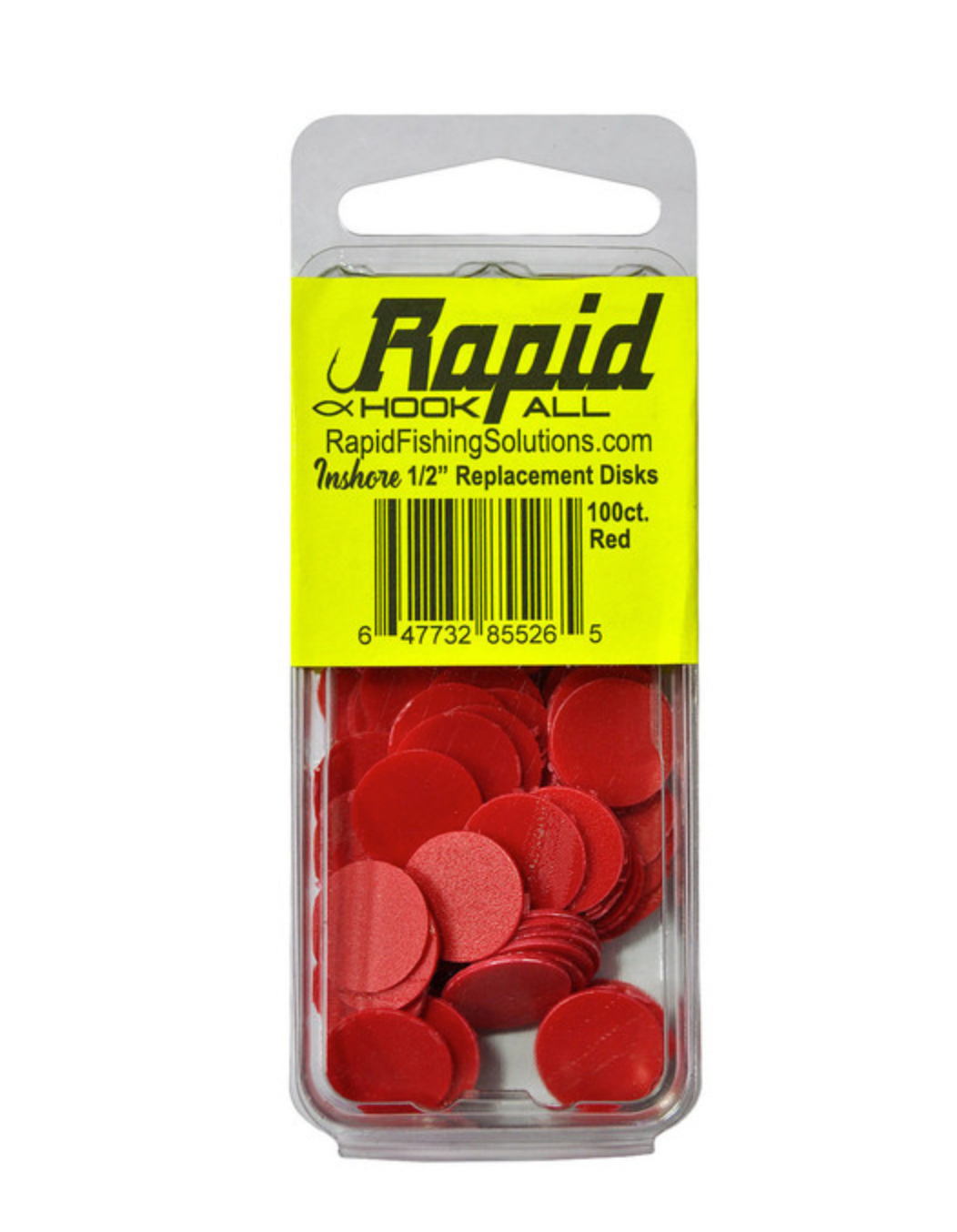Rapid Large Hook-All Replacement Disks - Red - 1/2 inch